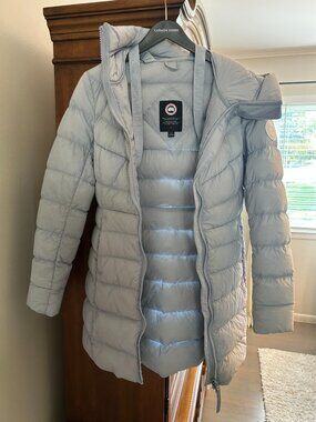Clair Canada Goose Parka in Dawn Blue
